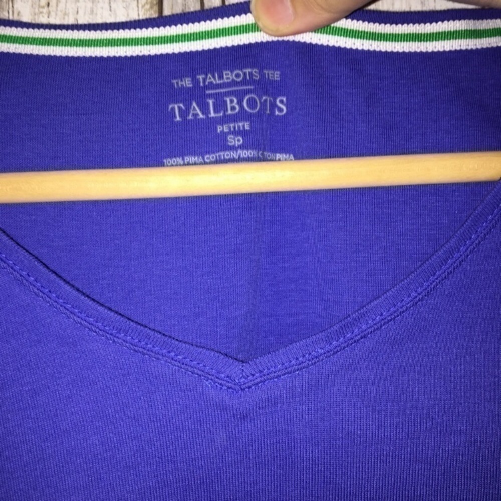 Talbots Blue Tee - Picture 3 of 3